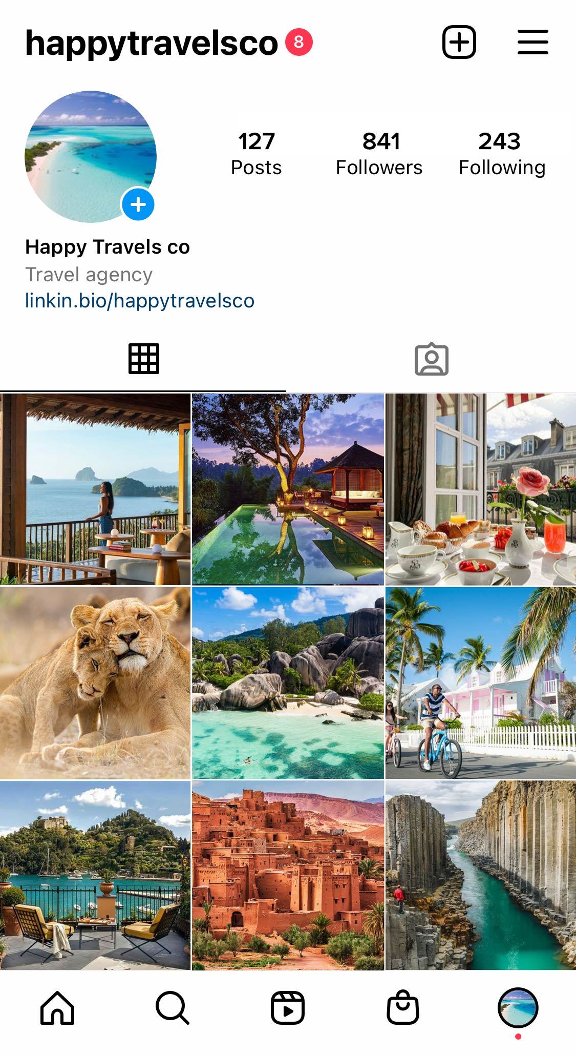 Instagram Travel Advisor Page