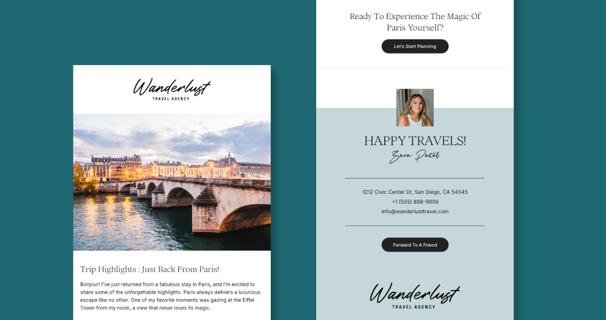 Wander Email Template