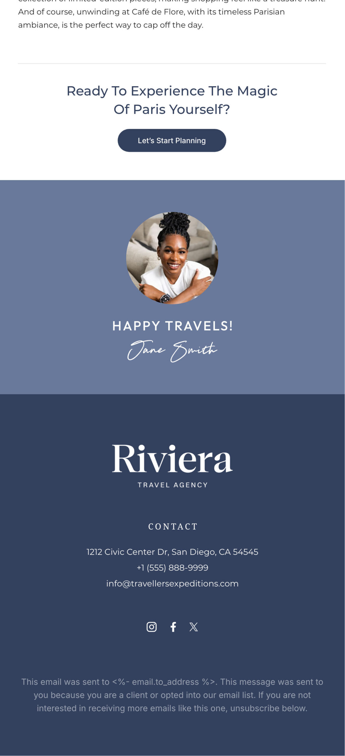 Riviera Newsletter Template